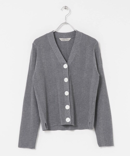 URBAN RESEARCH ROSSO（アーバンリサーチロッソ）の「Torrazzo Donna　Rib Knit Cardigan（カーディガン/ボレロ・レディース・BLACK/BEIGE/GRAY・Free）」の2枚目の写真