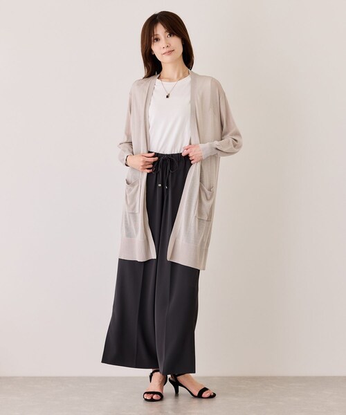 Jayro(ジャイロ)の「接触冷感シアーカーディガン(カーディガン/ボレロ・レディース・ブラック/ライトグレー/ホワイト系/ブルー・M)」の19枚目の写真