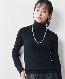 CHIC STYLE | 大きいサイズロングスリーブタートルニットプルオーバーシックスタイル(ニット/セーター)