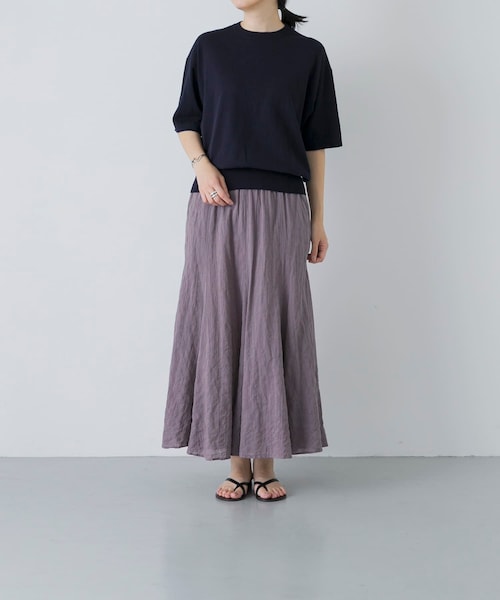 かぐれ（カグレ）の「MEYAME　PLEATED FLARE SKIRT（スカート・レディース・BLUE/RED・Free）」の8枚目の写真