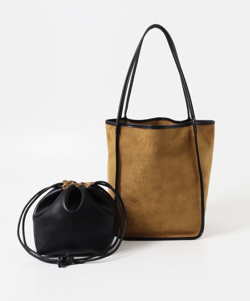URBAN RESEARCH(アーバンリサーチ)の「『一部別注カラー』IOMMI スエードライクトート(トートバッグ・レディース・BROWN/別注OLIVE・-)」の6枚目の写真