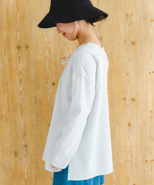 URBAN RESEARCH ROSSO（アーバンリサーチロッソ）の「F by ROSSO　撥水カバーアップ（シャツ/ブラウス・レディース・L/GRAY/BROWN・FREE）」の6枚目の写真