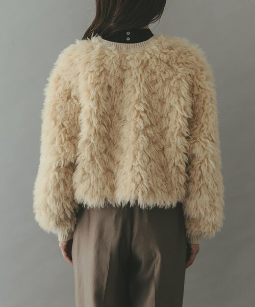 URBAN RESEARCH ROSSO（アーバンリサーチロッソ）の「THINK FUR　2Way Fur Knit Tops（ニット/セーター・レディース・Cream/Pink/Brown/Black・Free）」の6枚目の写真