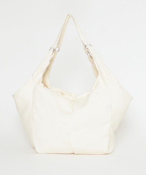 KBF（ケイビーエフ）の「パイル2WAYイージーBAG（トートバッグ・レディース・IVORY/NAVY・One）」の9枚目の写真