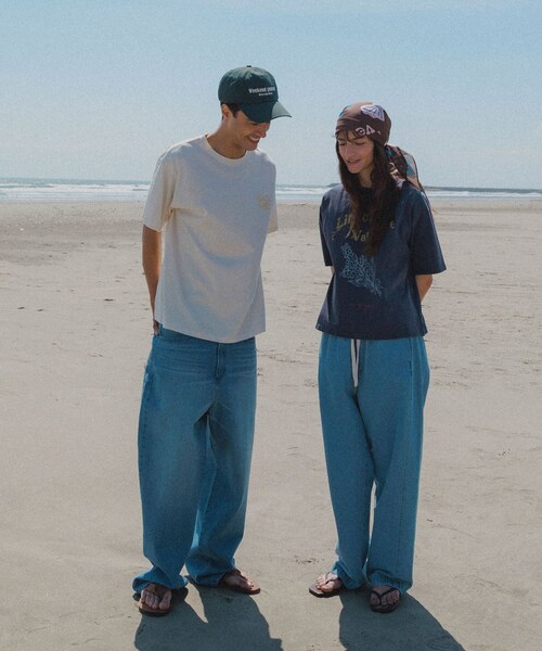 URBAN RESEARCH Sonny Label（アーバンリサーチサニーレーベル）の「イージーカーブデニムパンツ（デニムパンツ・レディース・インディゴ/L.インディゴ・36/38）」の6枚目の写真