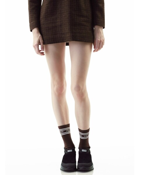 ADAM ET ROPE'（アダムエロペ）の「【HUNTER for ADAM ET ROPE'】別注 HUNTER BRANDED CREW 2PACK SOCKS（ソックス/靴下・レディース・ブラウン・M/S）」の5枚目の写真