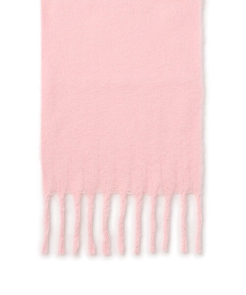 VIS（ビス）の「ふわふわフリンジマフラー/静電気防止（マフラー・レディース・ライトグレー/キナリ/ベージュ/ブルー/レッド/ピンク系・F）」の22枚目の写真