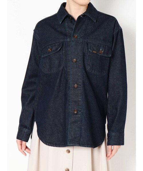 COTORICA（コトリカ）の「【LEE】SHIRTS JACKET（テーラードジャケット・レディース・インディゴ・M/S）」の2枚目の写真