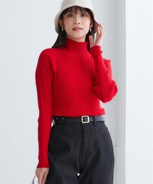 nissen | ハイネックランダムリブニット(ニット/セーター)