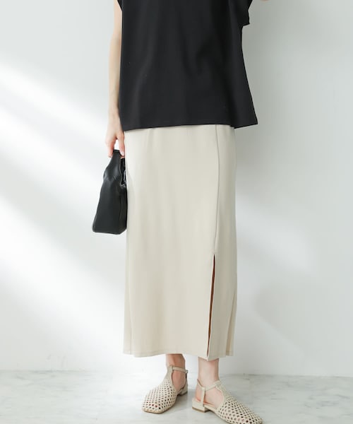 SENSE OF PLACE by URBAN RESEARCH（センスオブプレイスバイアーバンリサーチ）の「スリットペンシルスカート（スカート・レディース・GREIGE/BLACK/BROWN・S/M）」の3枚目の写真