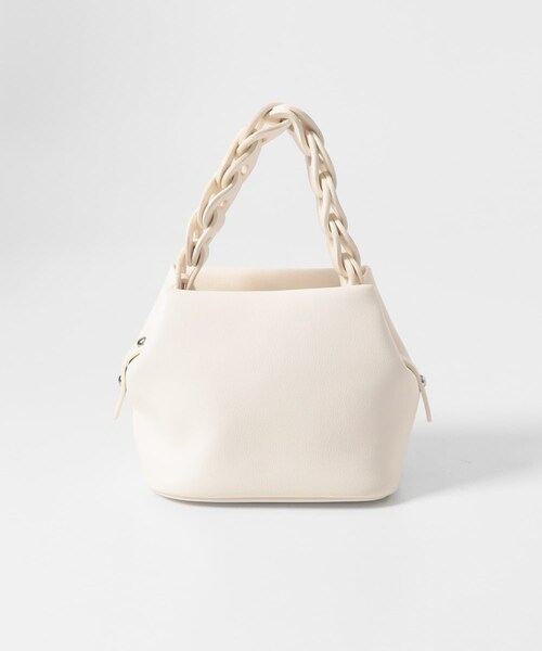 SENSE OF PLACE by URBAN RESEARCH（センスオブプレイスバイアーバンリサーチ）の「チェーンハンドルパフバッグ（ショルダーバッグ・レディース・BLACK/L.BLUE/IVORY・One）」の11枚目の写真