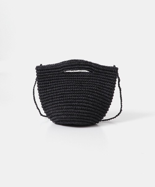 URBAN RESEARCH DOORS（アーバンリサーチドアーズ）の「Magda Made　Mini Soledad Bag（かごバッグ・レディース・Peach/Burgundy/Black・-）」の6枚目の写真