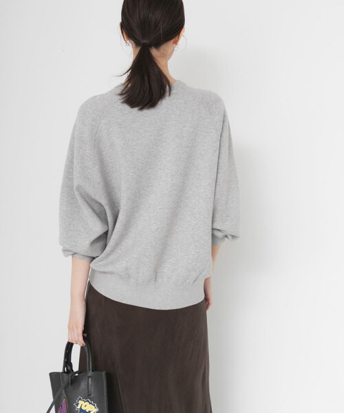 URBAN RESEARCH(アーバンリサーチ)の「コットンカシミヤスウェットニット(ニット/セーター・レディース・OFF WHITE/GRAY/DRK NAVY・Free)」の16枚目の写真