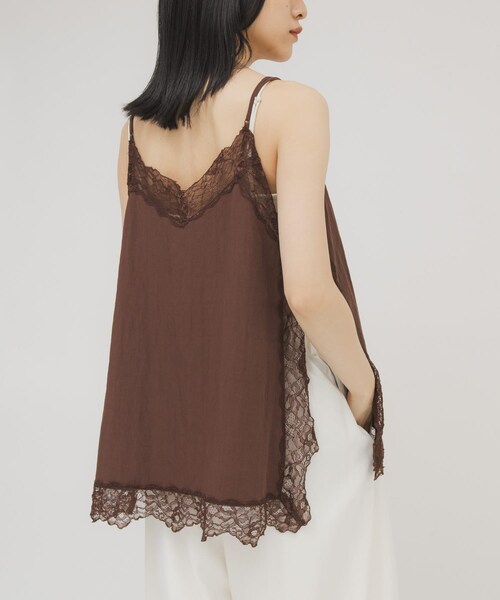 KBF（ケイビーエフ）の「ヴィンテージライクレースキャミソール（キャミソール・レディース・IVORY/BEIGE/BROWN・One）」の21枚目の写真
