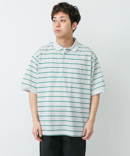 URBAN RESEARCH DOORS(アーバンリサーチドアーズ)の「L.L.Bean JAPAN EDITION TROY SHORT-SLEEVE POLO(ポロシャツ・メンズ・BIRCH/GRN/T.GRY/BG/RED/PLUM/BRW/SAX/NVY/GRN・M/L/XL)」の10枚目の写真