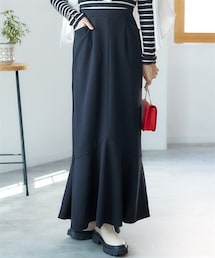 SMILE LAND | 大きいサイズ  よく伸びるやわらかマーメイドスカート（ゆったりヒップ）(スカート)