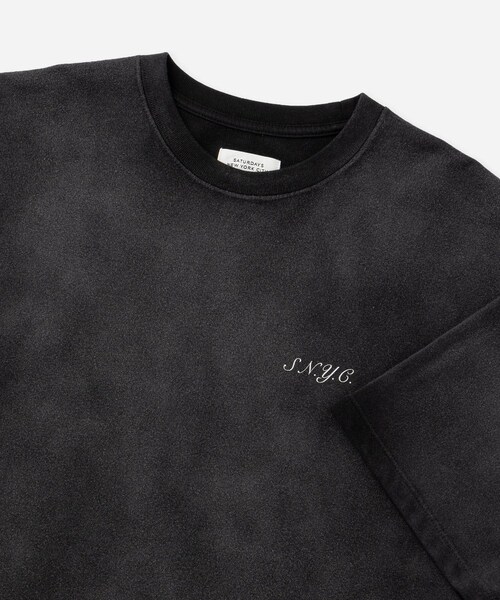 Saturdays NYC（サタデーズ ニューヨークシティ ）の「S.NYC Terry SS Sweatshirt（Tシャツ/カットソー・レディース・ブラック系/オリーブ/ネイビー・L/M/S/XL）」の15枚目の写真