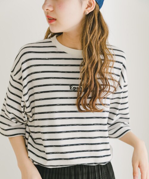 ITEMS URBANRESEARCH（アイテムズ アーバンリサーチ）の「ビンテージライク ボーダーTシャツ（Tシャツ/カットソー・メンズ・BEG/WHT/KHK・M/L）」の17枚目の写真