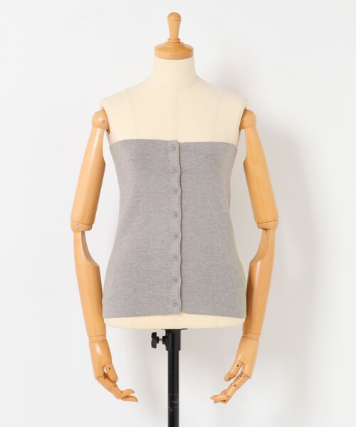 URBAN RESEARCH（アーバンリサーチ）の「AMOMENTO　CAPE TOP ＆ BANDEAU SET（ニット/セーター・レディース・CHARCOAL/L BEIGE・0）」の19枚目の写真
