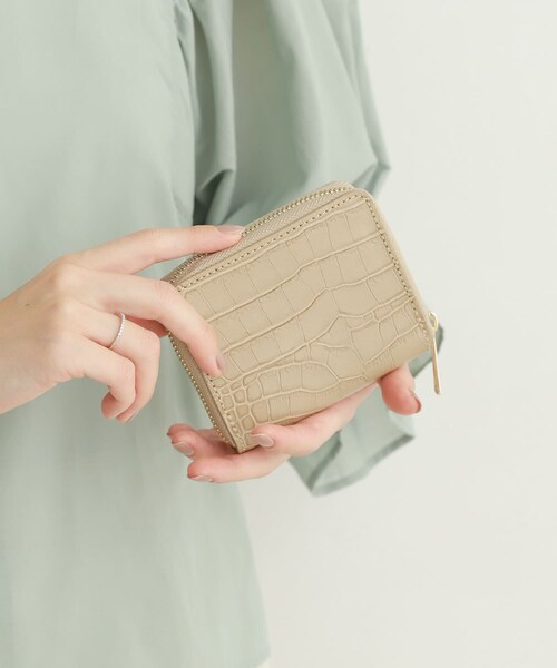 URBAN RESEARCH DOORS（アーバンリサーチドアーズ）の「Laboratorio mariucci　型押し財布（財布・レディース・BLACK/PINK/BEIGE・-）」の11枚目の写真