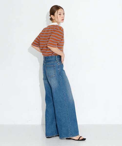 URBAN RESEARCH Sonny Label（アーバンリサーチサニーレーベル）の「メッセージボーダーポロシャツ（ポロシャツ・レディース・ブラウン/オフ/グレー・FREE）」の20枚目の写真