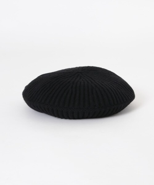 URBAN RESEARCH（アーバンリサーチ）の「GANNI　Structured Rib Beret（ハンチング/ベレー帽・レディース・Black・-）」の4枚目の写真