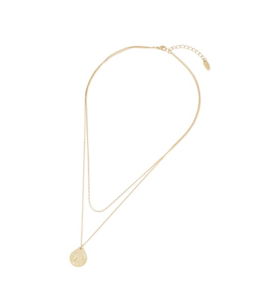 ROPE' PICNIC(ロペピクニック)の「コインモチーフ Wチェーンネックレス(ネックレス・レディース・ゴールド/シルバー・F)」の8枚目の写真