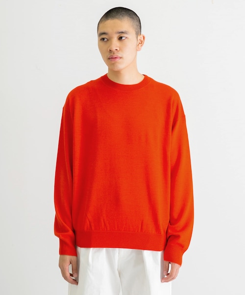 URBAN RESEARCH(アーバンリサーチ)の「coupronde イタリアンウールシルクカシミアニット(ニット/セーター・メンズ・BROWN/O RED/ECRU/BLACK・46/48)」の4枚目の写真