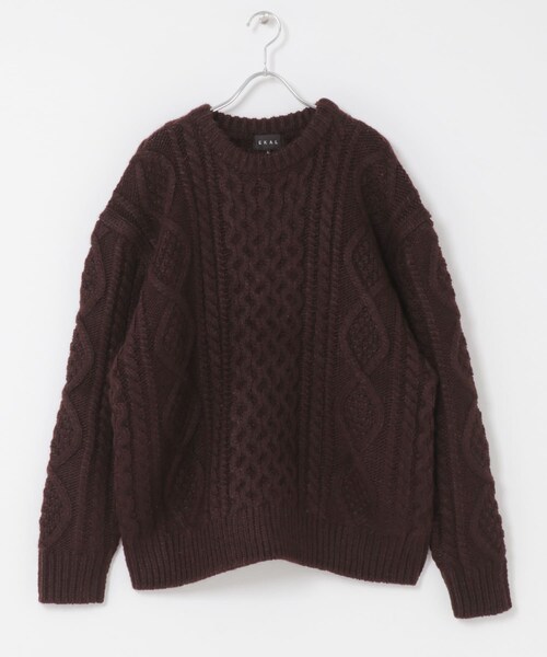 EKAL（エカル）の「アランニットプルオーバー（ニット/セーター・メンズ・チャコール/ブラウン/ネイビー・M/L）」の22枚目の写真
