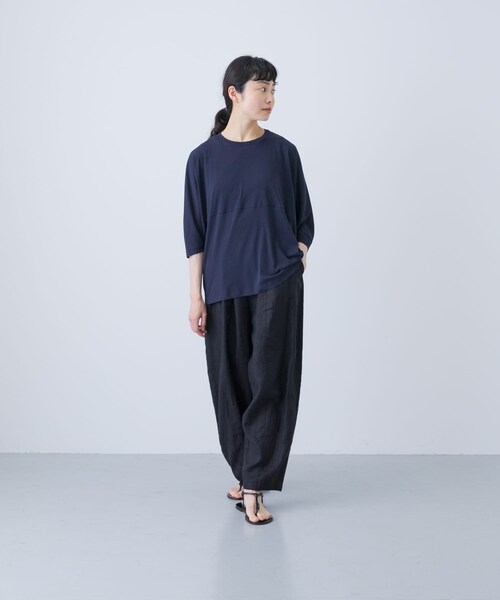 かぐれ（カグレ）の「1dozen　スピンドルTシャツ（Tシャツ/カットソー・レディース・Black/Navy・1）」の9枚目の写真