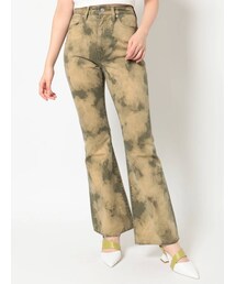 EVRIS | ブリーチデザインフレアデニムパンツ(デニムパンツ)