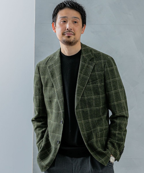 URBAN RESEARCH DOORS（アーバンリサーチドアーズ）の「LIFE STYLE TAILOR　NOVALANツィードジャケット（テーラードジャケット・メンズ・GREEN/NAVY/BROWN・44/46/48/50）」の2枚目の写真