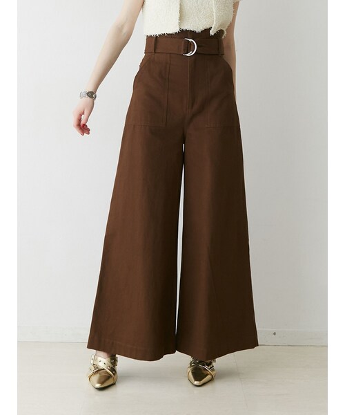 jouetie（ジュエティ）の「スーパーハイウエストワイドパンツ（その他パンツ・レディース・レッド/ブルー/ブラウン/ピンク・S/M）」の19枚目の写真