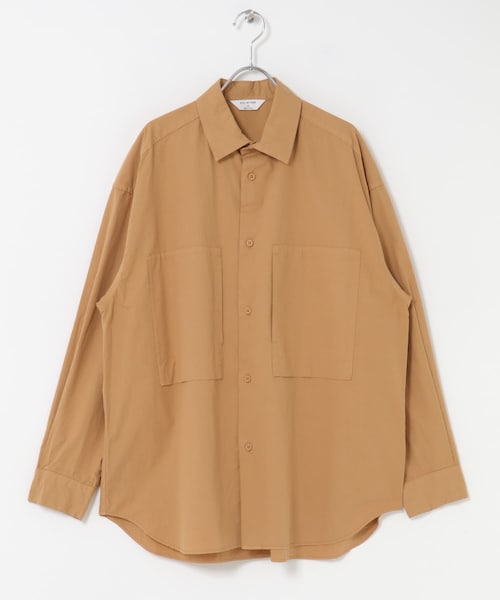 URBAN RESEARCH DOORS（アーバンリサーチドアーズ）の「STILL BY HAND　Garment-dye over shirts（シャツ/ブラウス・メンズ・ECRU/ORANGE/BLUE GREY/INK BLACK・46/48）」の4枚目の写真