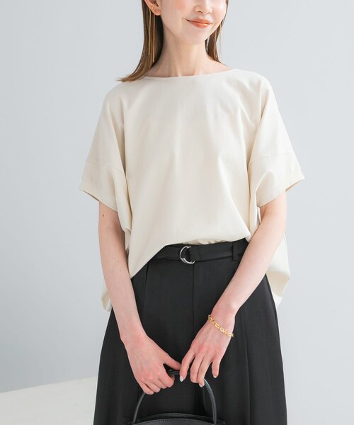 URBAN RESEARCH ROSSO（アーバンリサーチロッソ）の「『WEB/一部店舗限定』UVカットドルマンスリーブプルオーバー（Tシャツ/カットソー・レディース・IVORY/D/BLUE/CAMEL/BROWN・Free）」の11枚目の写真