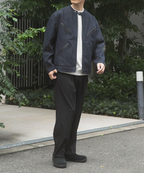 ITEMS URBANRESEARCH（アイテムズ アーバンリサーチ）の「Denim Single Riders Jacket（デニムジャケット・メンズ・O.WSH/BLK・M/L）」の17枚目の写真