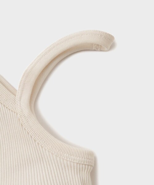ROPE'（ロペ）の「【HAKUJI（ハクジ）】TWIST COTTON BRA TANK CAMI｜ブラタンクキャミソール（キャミソール・レディース・オフホワイト・F）」の7枚目の写真