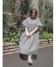 merry jenny | フリルスリーブルーズワンピース(ワンピース)