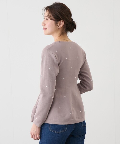 Jayro(ジャイロ)の「ドット刺繍ニット(ニット/セーター・レディース・ブラック/オフホワイト/ピンク・M)」の21枚目の写真