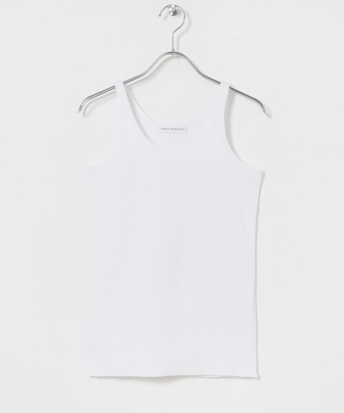 URBAN RESEARCH（アーバンリサーチ）の「『MADE IN JAPAN』リブタンクトップ（タンクトップ・レディース・SILVER/WHITE/BLUE GRAY/CHARCOAL・FREE）」の9枚目の写真