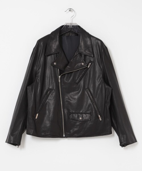 URBAN RESEARCH（アーバンリサーチ）の「PORTER CLASSIC　PC RIDERS JACKET W（ライダースジャケット・メンズ・BLACK・L/XL）」の3枚目の写真