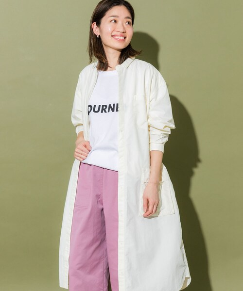 『別注』BURLAP OUTFITTER×EKAL　サプレックスナイロンシャツワンピース