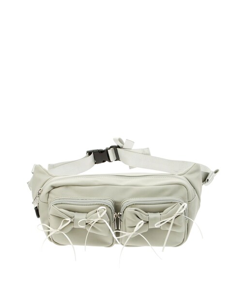 merry jenny（メリージェニー）の「リボンマルチウェイバッグ（ボディバッグ/ウエストポーチ・レディース・オフホワイト/ブラック/ミントグリーン・F）」の9枚目の写真