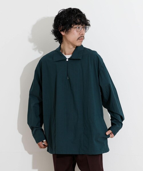 THE GOODLAND MARKET（ザグッドランドマーケット）の「KEIMEN　Pullover shirts（シャツ/ブラウス・メンズ・Sax/Navy/Green・M/L）」の6枚目の写真