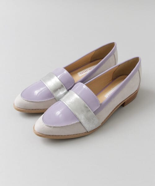 SENSE OF PLACE by URBAN RESEARCH（センスオブプレイスバイアーバンリサーチ）の「マテリアルミックスベルトローファー（ドレスシューズ・レディース・LAVENDER/OFF WHITE/BLACK・36/37/38）」の15枚目の写真
