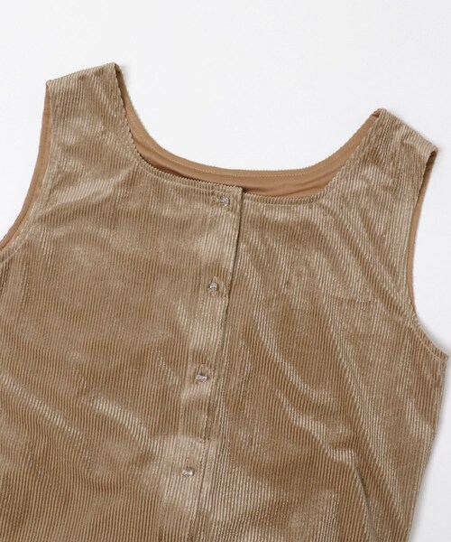 URBAN RESEARCH ROSSO（アーバンリサーチロッソ）の「シアーベロアスクエアネックワンピース（ワンピース・レディース・BROWN/NAVY・36/38）」の5枚目の写真