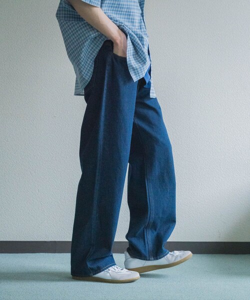 SENSE OF PLACE by URBAN RESEARCH（センスオブプレイスバイアーバンリサーチ）の「ストレートデニムパンツ（デニムパンツ・メンズ・BLACK/D.INDIGO・S/M/L）」の18枚目の写真