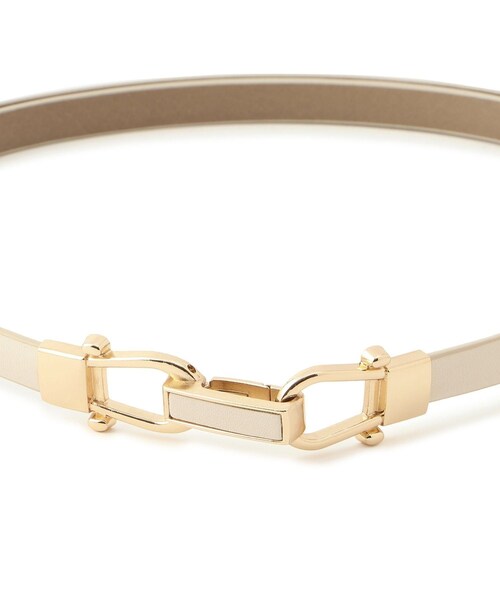 ROPE' PICNIC(ロペピクニック)の「10mmスムースくるみビットバックルスライドベルト(ベルト・レディース・ブラック/キナリ・F)」の16枚目の写真