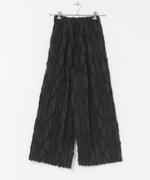URBAN RESEARCH DOORS(アーバンリサーチドアーズ)の「ARCHI FUZZ JQ WIDE PANTS(その他パンツ・レディース・MIX/BLACK・S)」の2枚目の写真