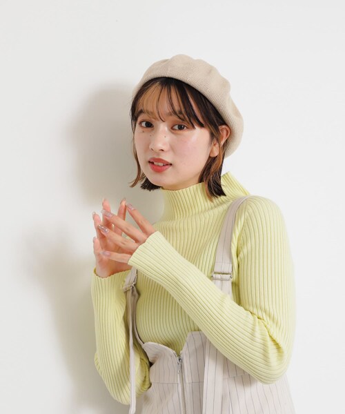 SENSE OF PLACE by URBAN RESEARCH（センスオブプレイスバイアーバンリサーチ）の「サーモベレー（ハンチング/ベレー帽・レディース・IVORY/BLACK・one）」の13枚目の写真